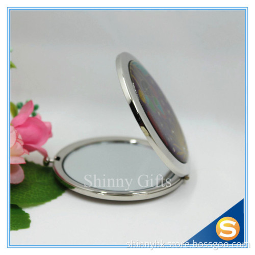 Shinny Gifts Hot Sale Factory Directly Makeup Mirror Small Metal Mirror